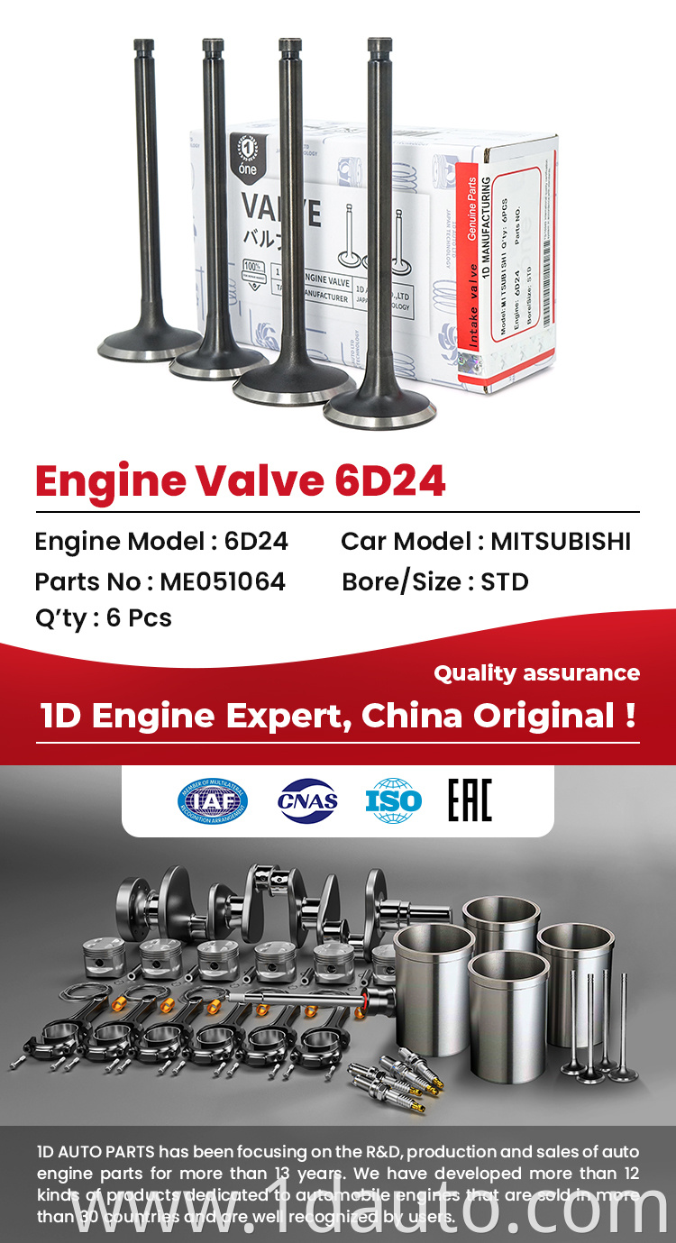 MITSUBISHI 6D24 Engine Valves 